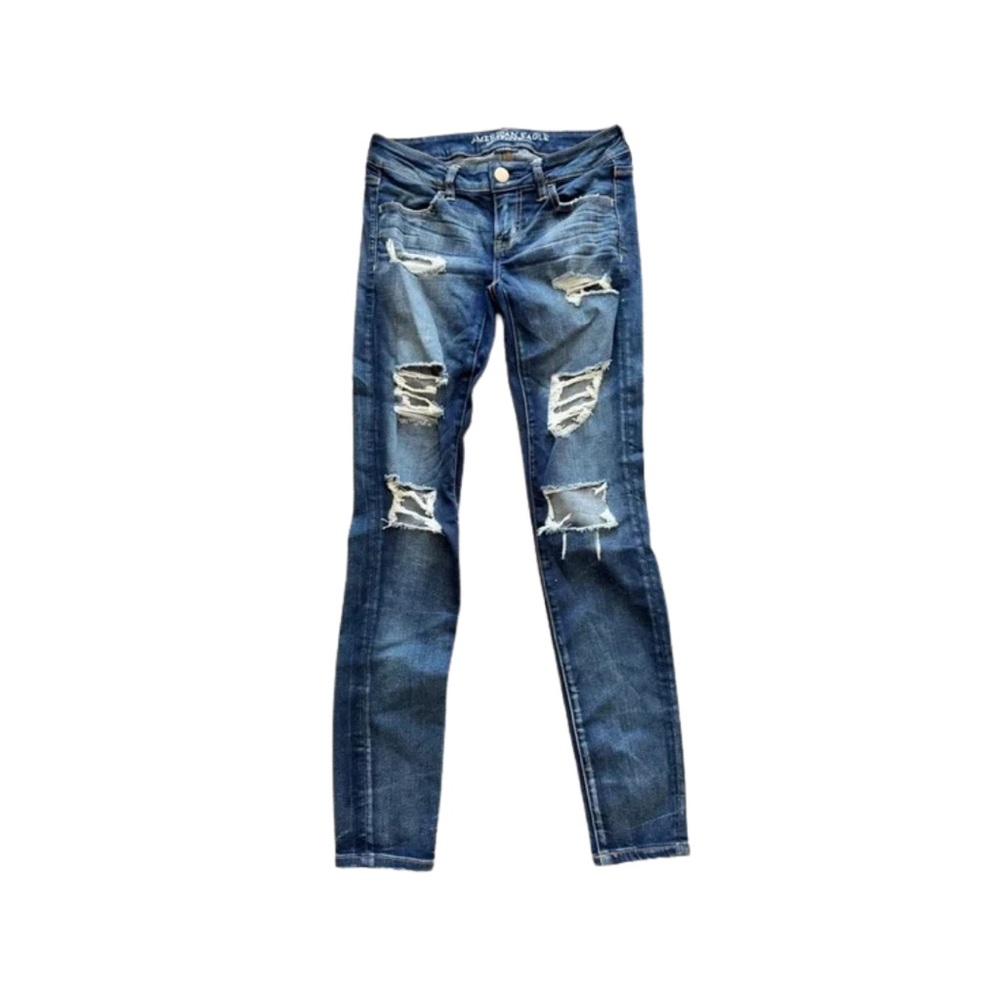 American Eagle Outfitters Dark Washed Jeggings Denim Stretchy Jeans